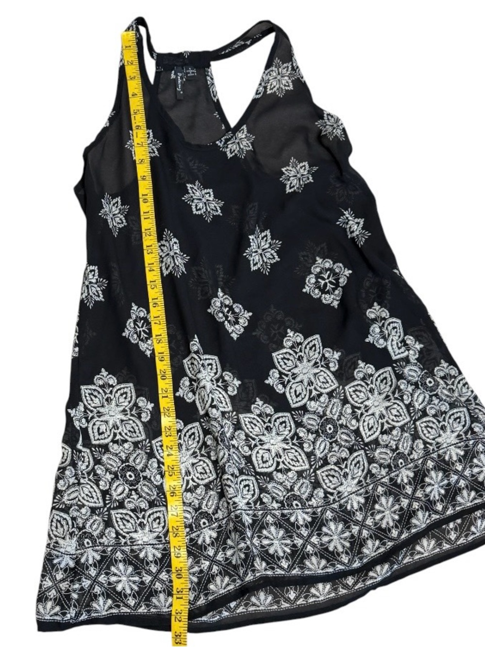 Portocruz Black White Floral
Boho Swing Tank Top Sheer Racerback Beach Cover‎ Up - Picture 8 of 8